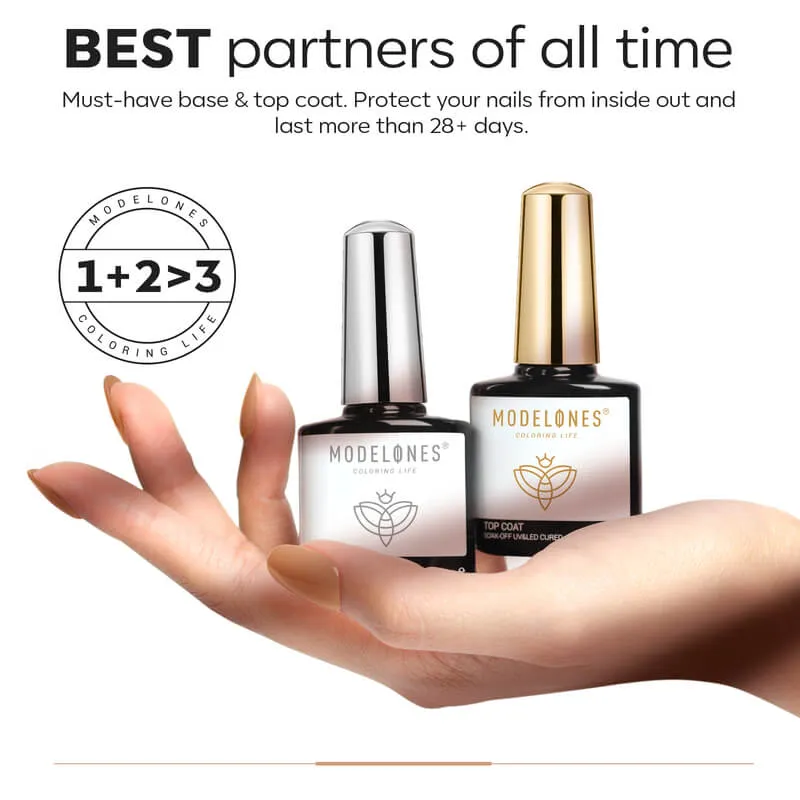 7-In-1 Builder Nail Gel & Top Coat & Base Coat Set 10ml