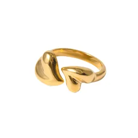 Aurelia - Gold-Plated Heart Ring