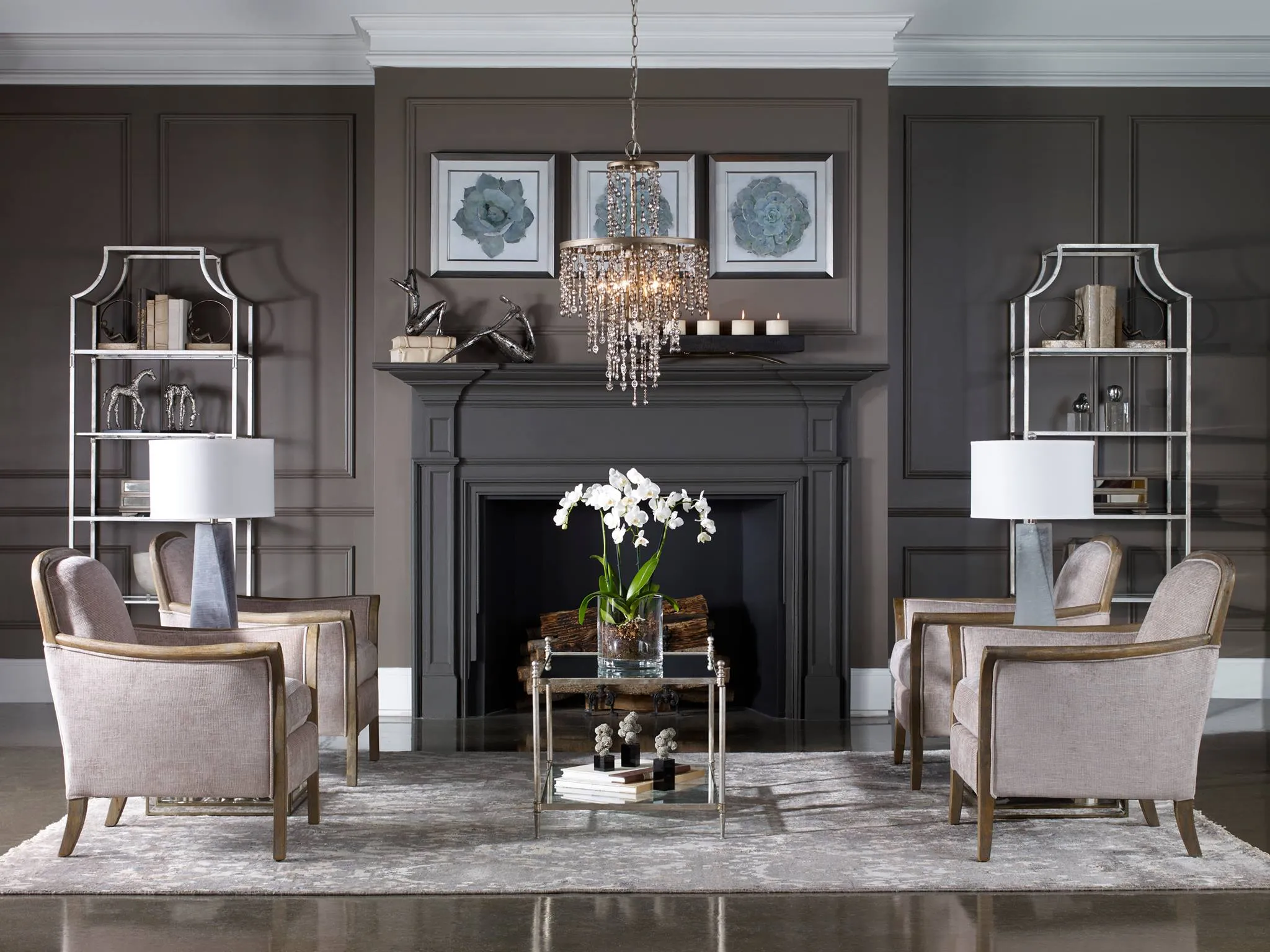 Aurelie Silver Etagere
