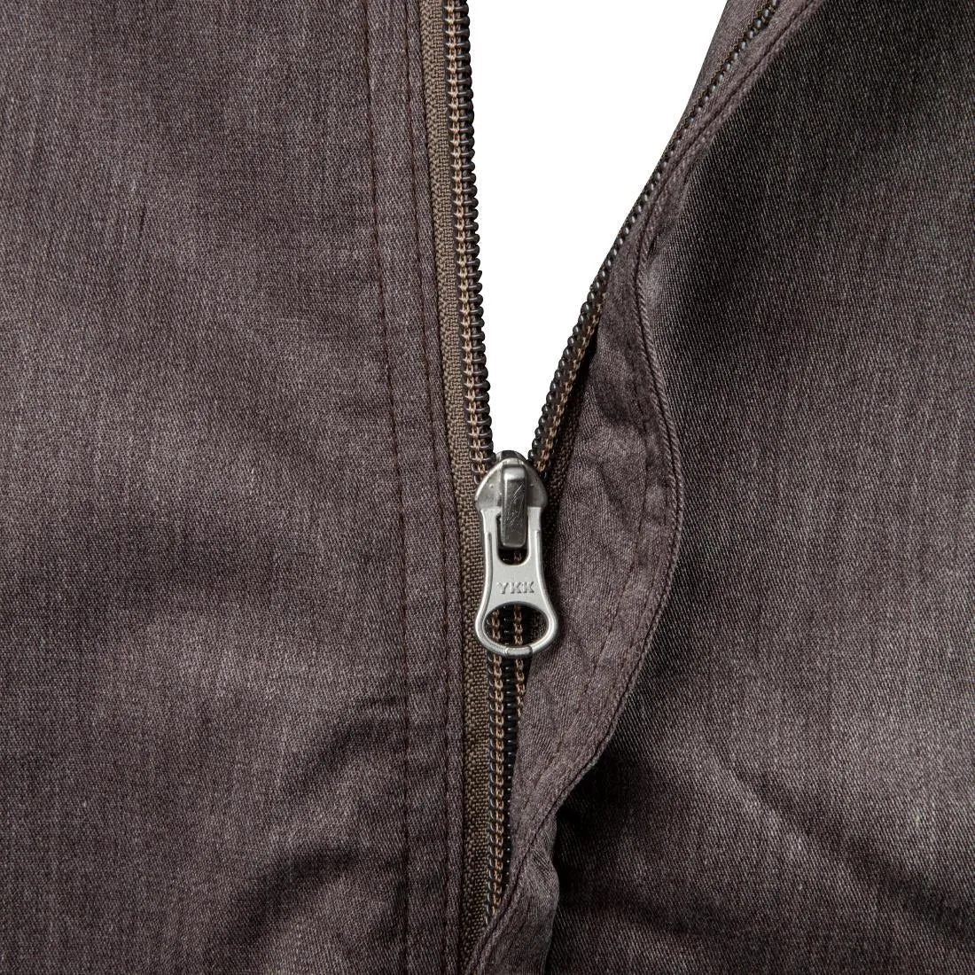 BB263-L Chef Works Hartford Lightweight L/S Zipper Coat Graphite