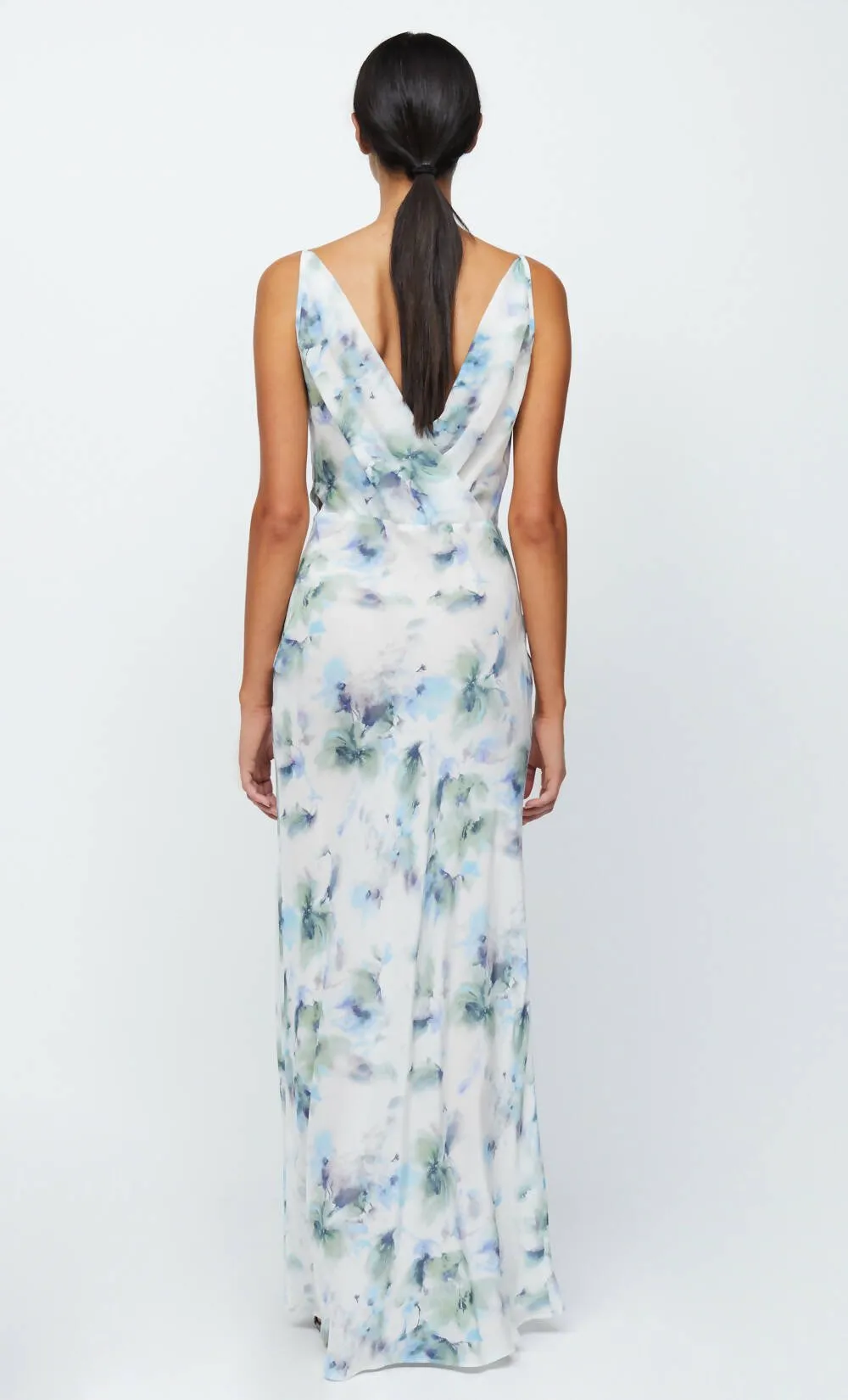 Bec & Bridge Corrine V Maxi in Watercolour Floral Size