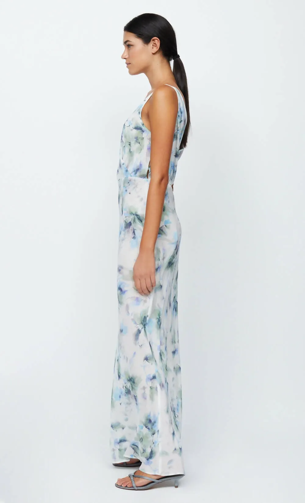 Bec & Bridge Corrine V Maxi in Watercolour Floral Size