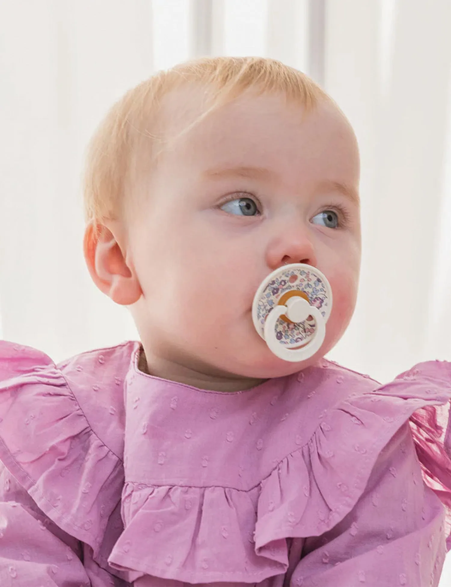 BIBS x LIBERTY Colour Pacifiers 2 Pack Eloise in Dusty Blue Mix