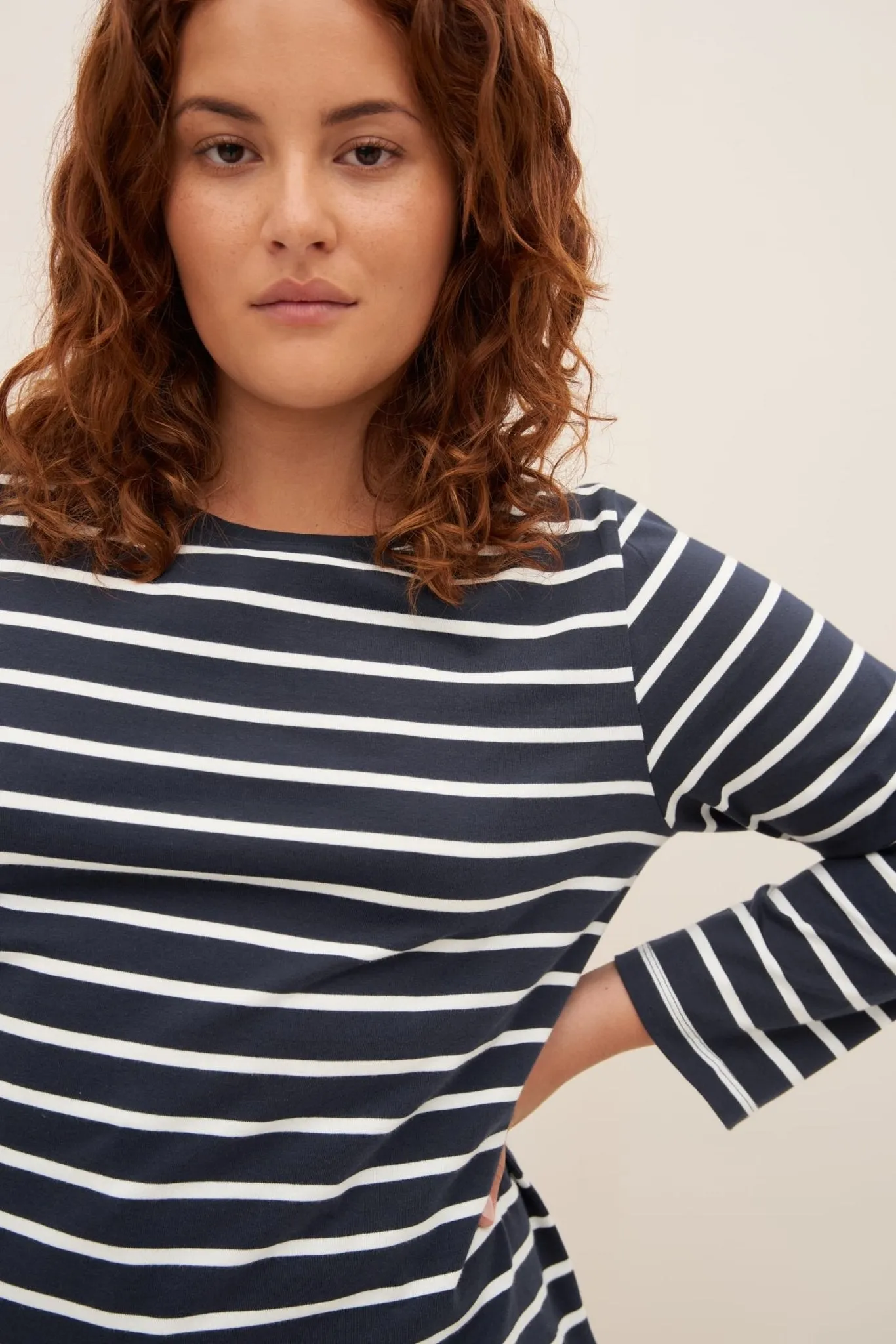 Breton Top | Navy Breton