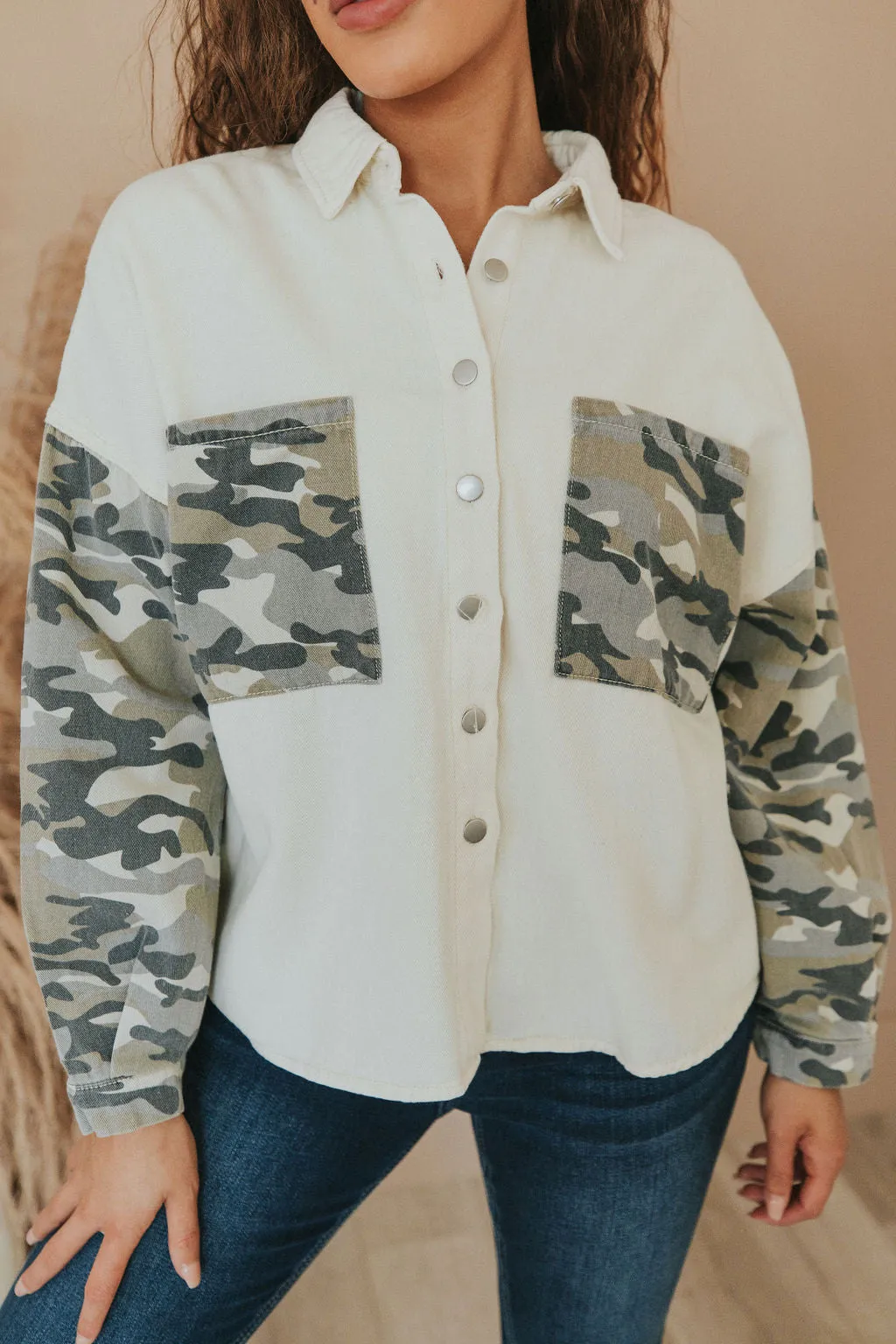 Camo on the Vibe Shacket