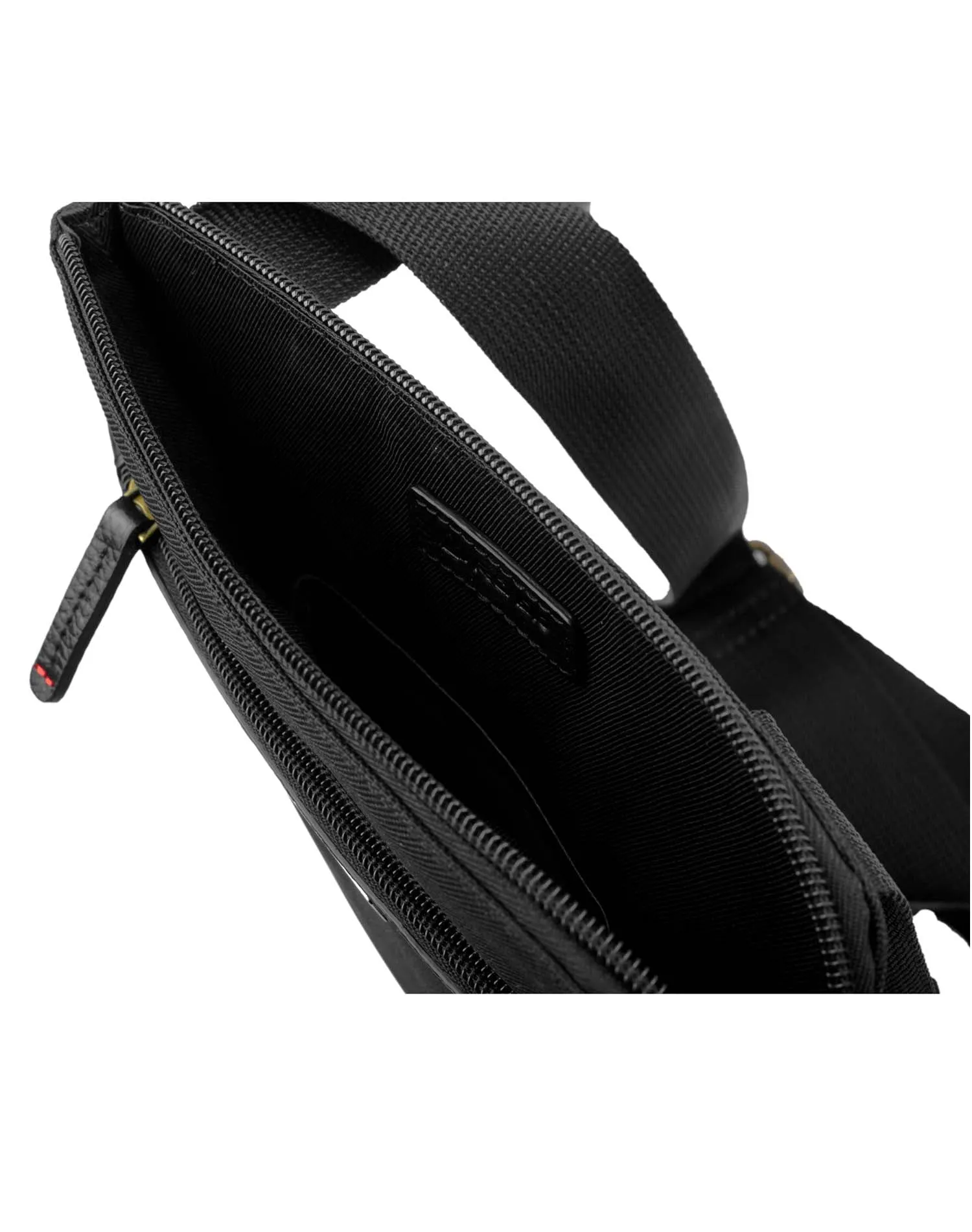 CLASSIC Cross Body Leather Binded Sling Bag ARSB1003BK