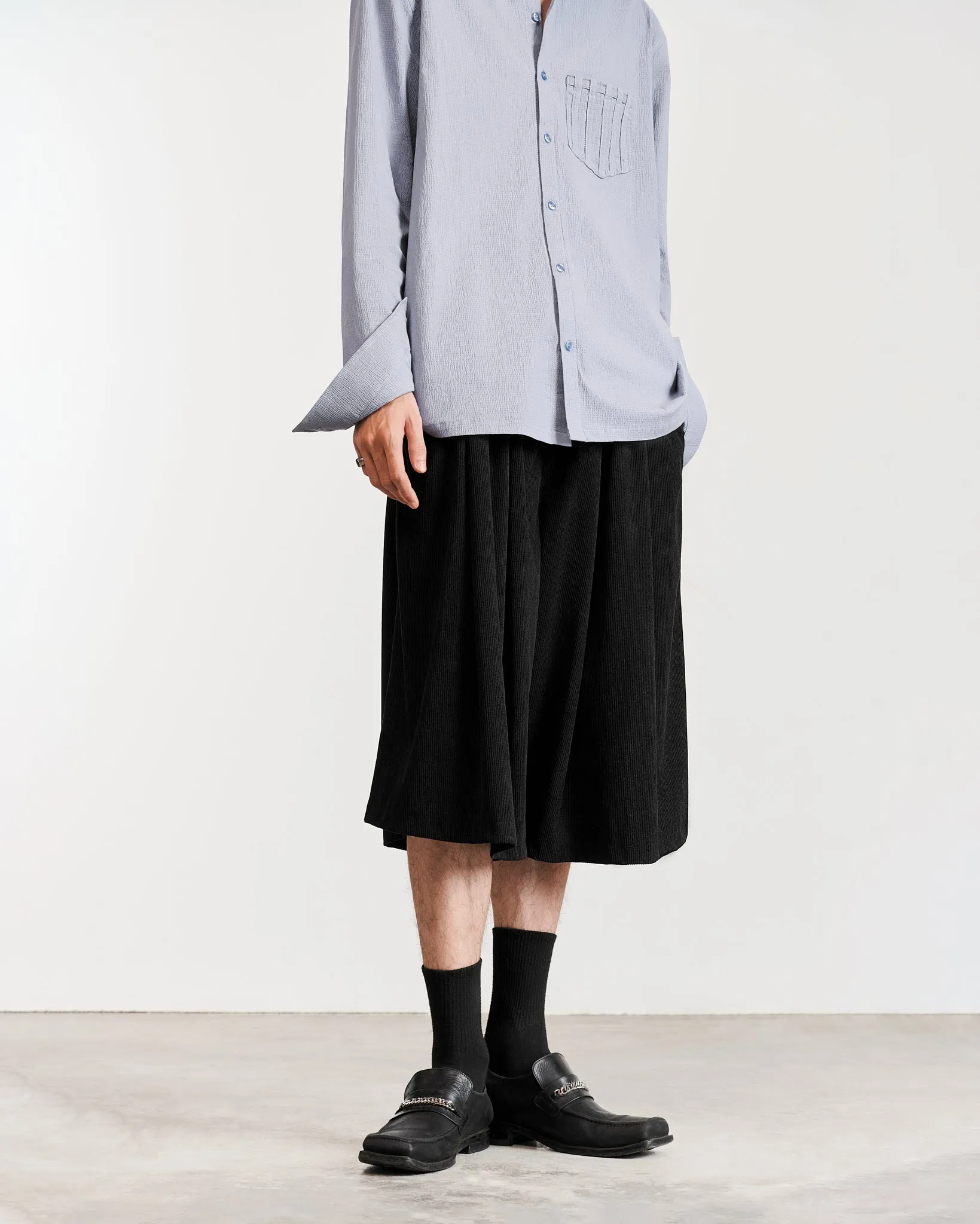 Corduroy Bermuda Pants