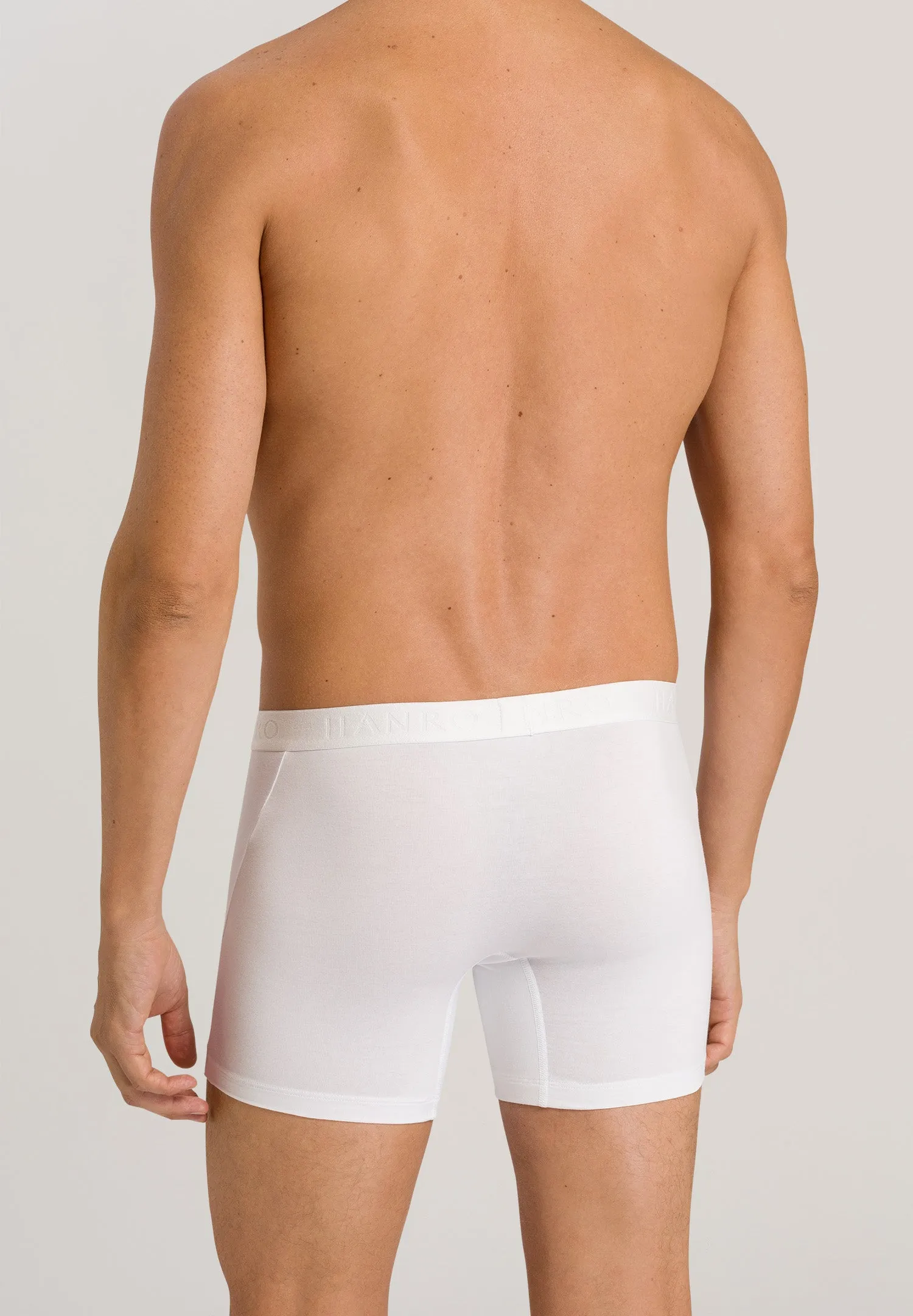 Cotton Essentials Cotton Long Boxer Brief | All White 73103-0100