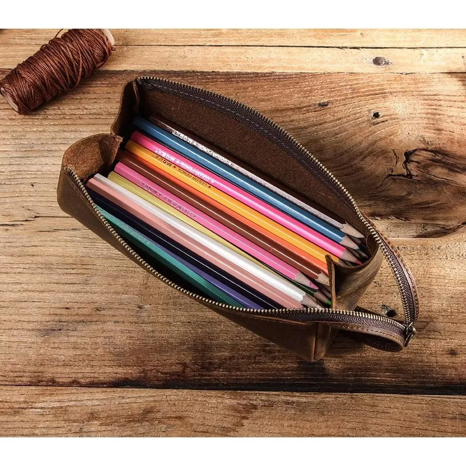 CowLuxe Chic Leather Men's Mini Handbag