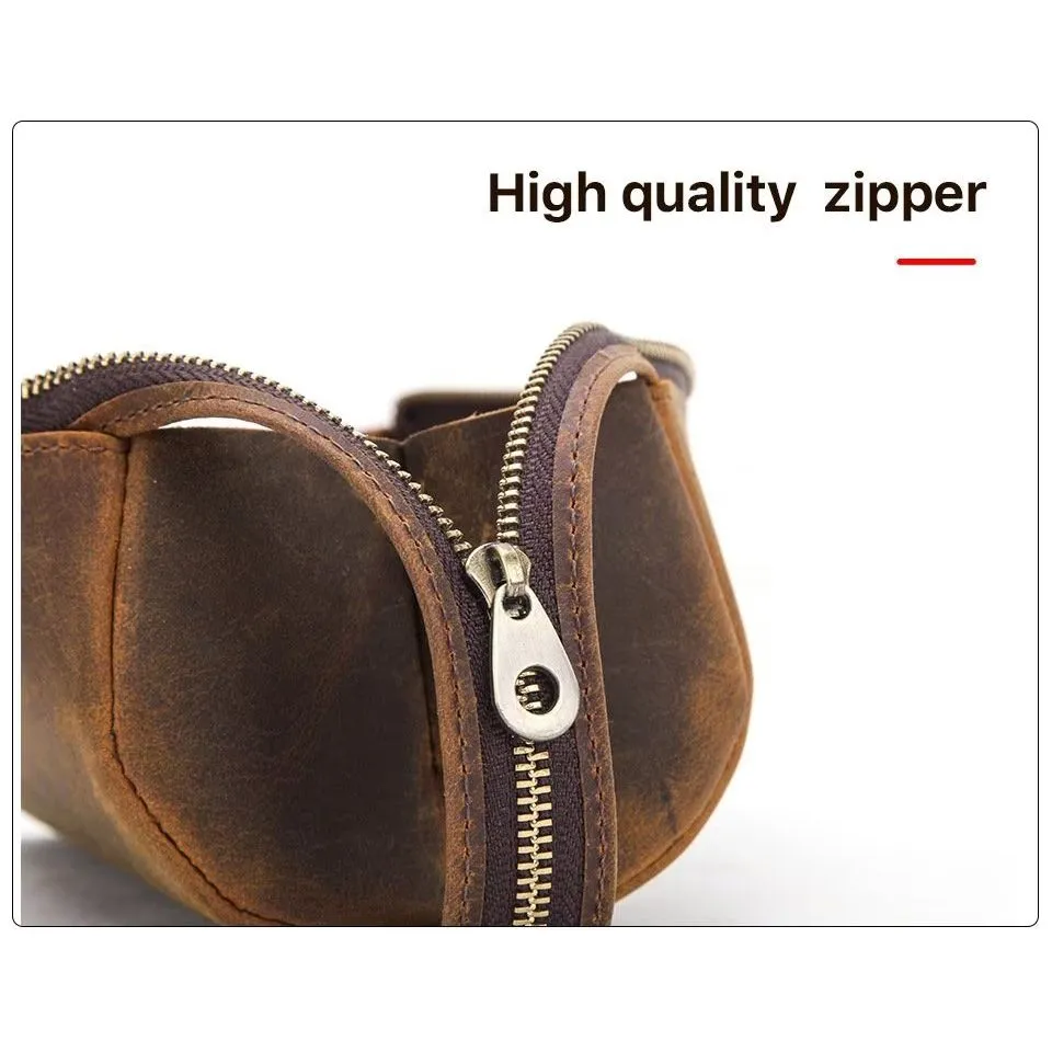CowLuxe Chic Leather Men's Mini Handbag