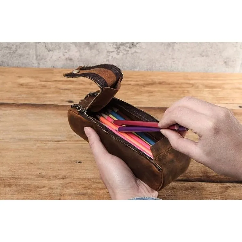 CowLuxe Chic Leather Men's Mini Handbag