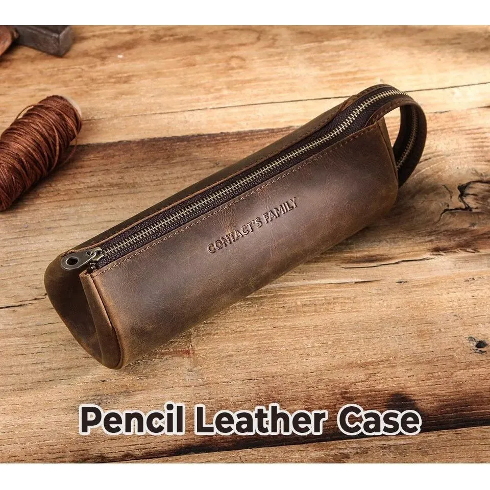 CowLuxe Chic Leather Men's Mini Handbag