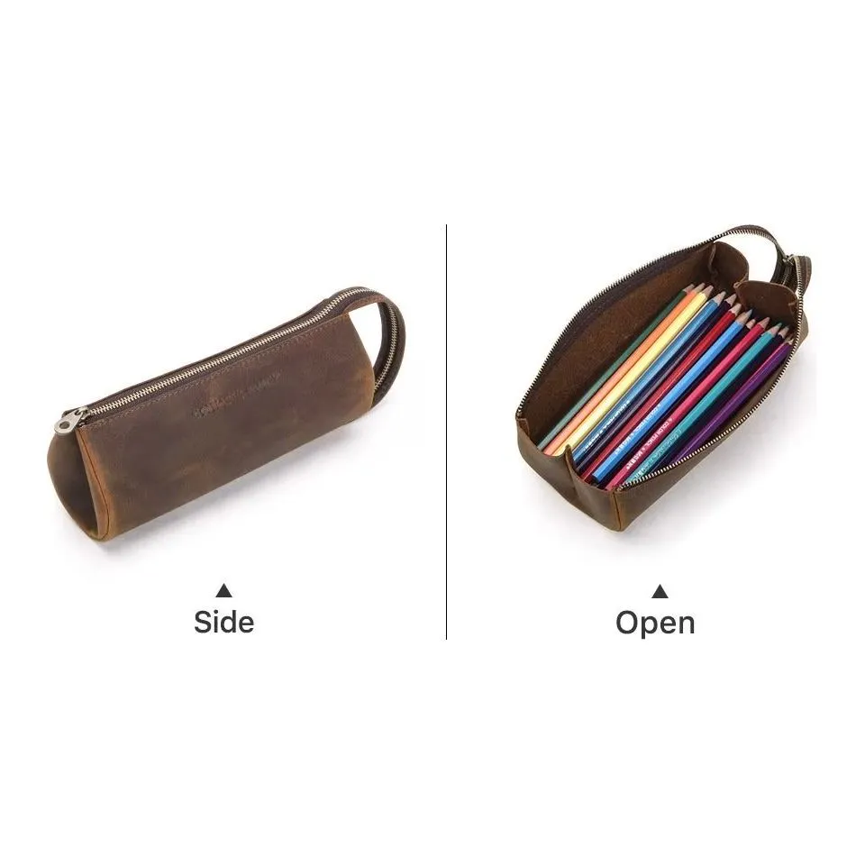 CowLuxe Chic Leather Men's Mini Handbag