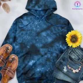 Crystal Navy Hand-Dyed Crystal Hoodie