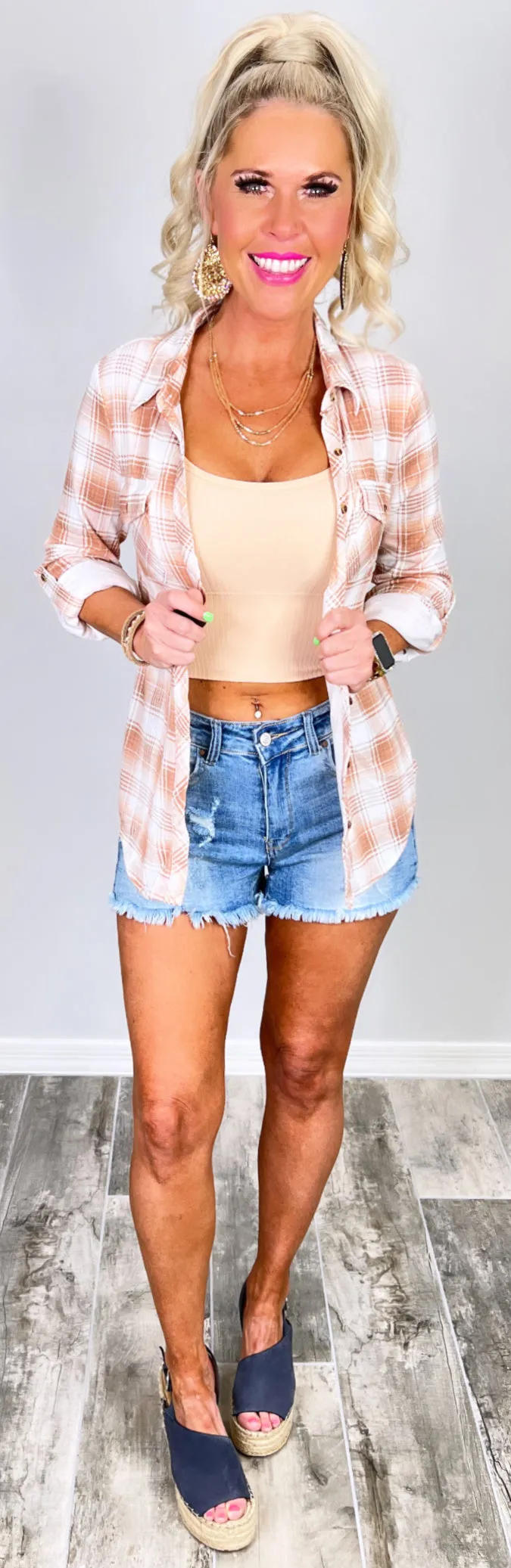 Duly Noted Ribbed Crop Top - Blush