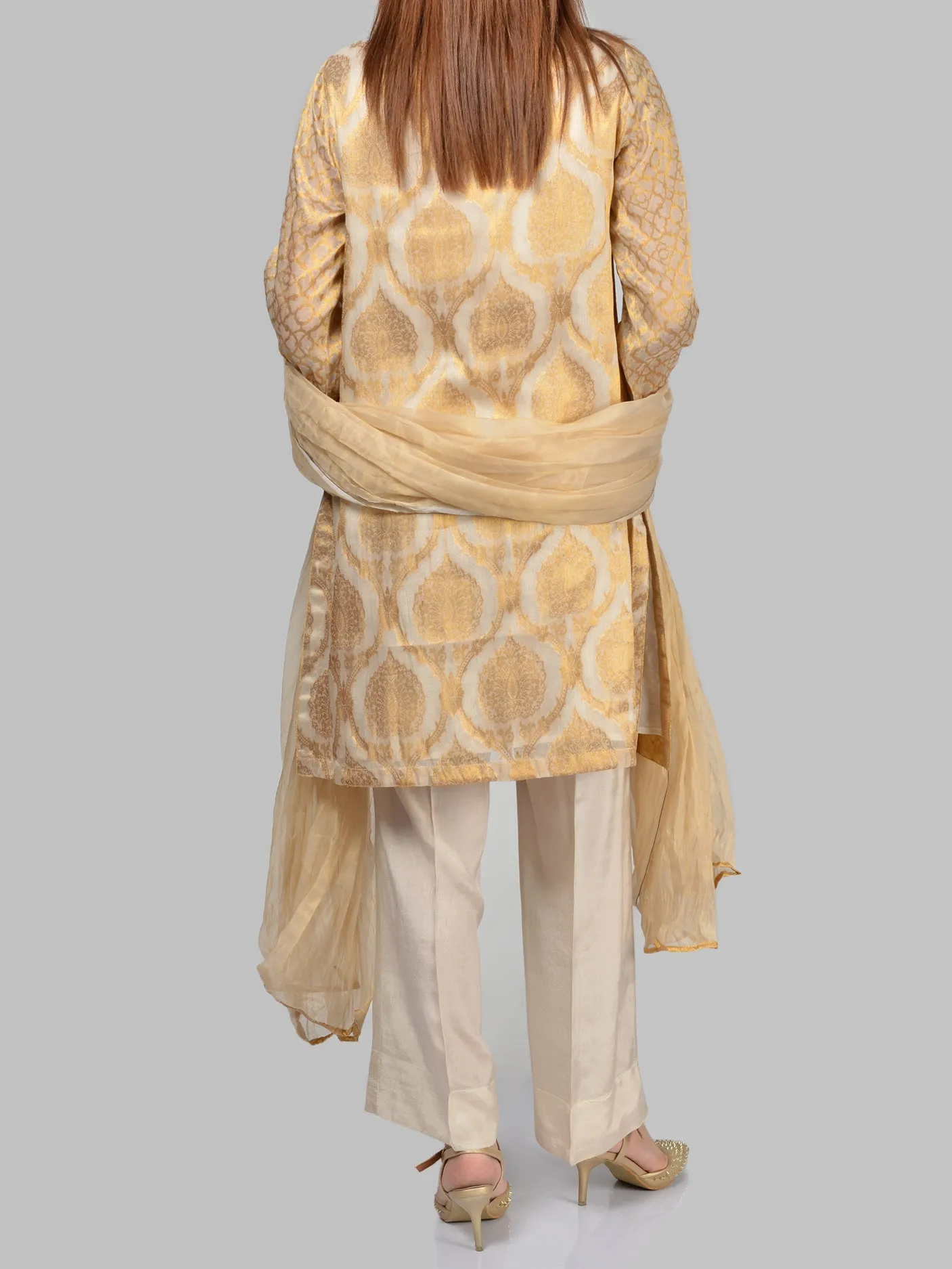 Embroidered Jacquard Suit