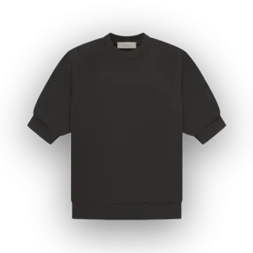 Essential Fear of God Crew Short Sleeve Raglan Sweatshirt - Metal Gray