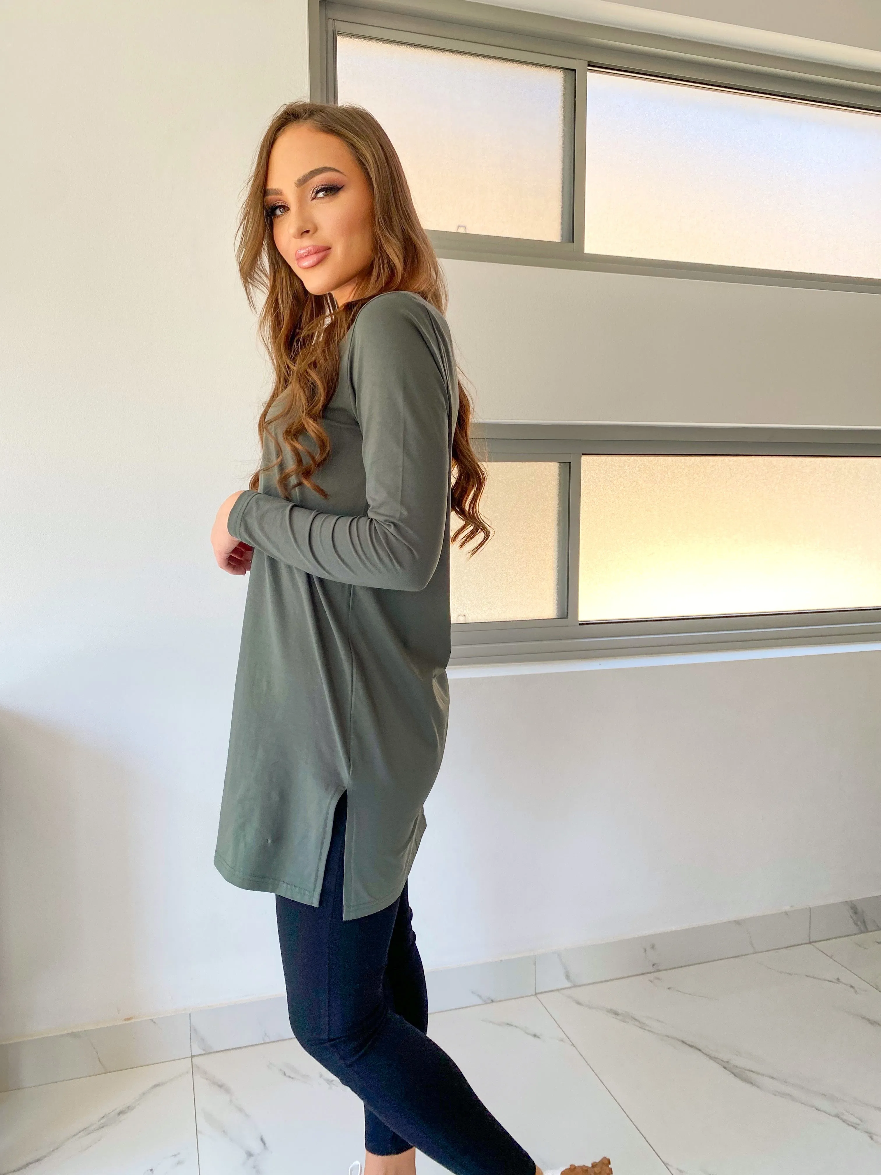 Essentials longline top