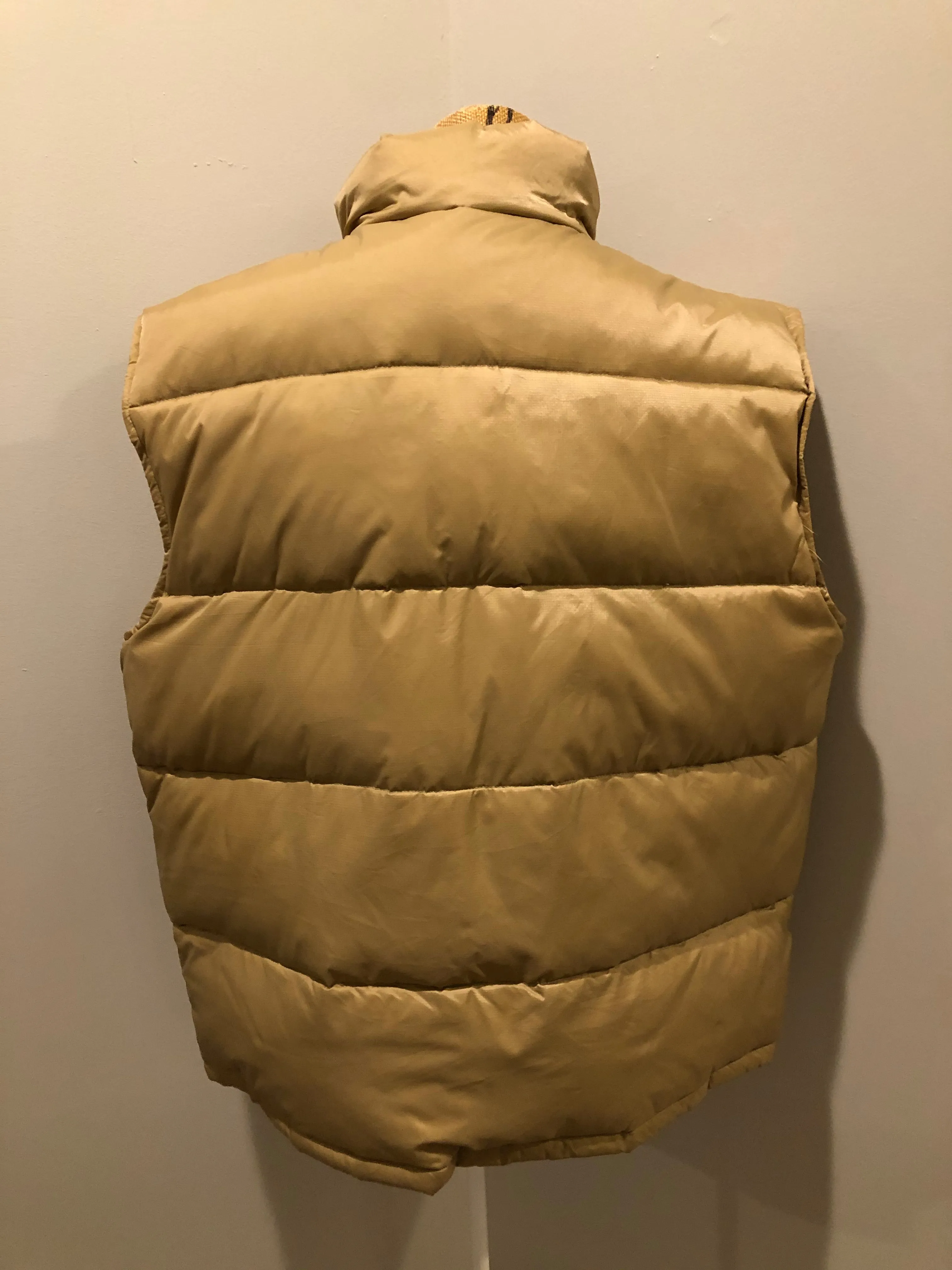 Exhaust Function tan down filled puffer vest SOLD