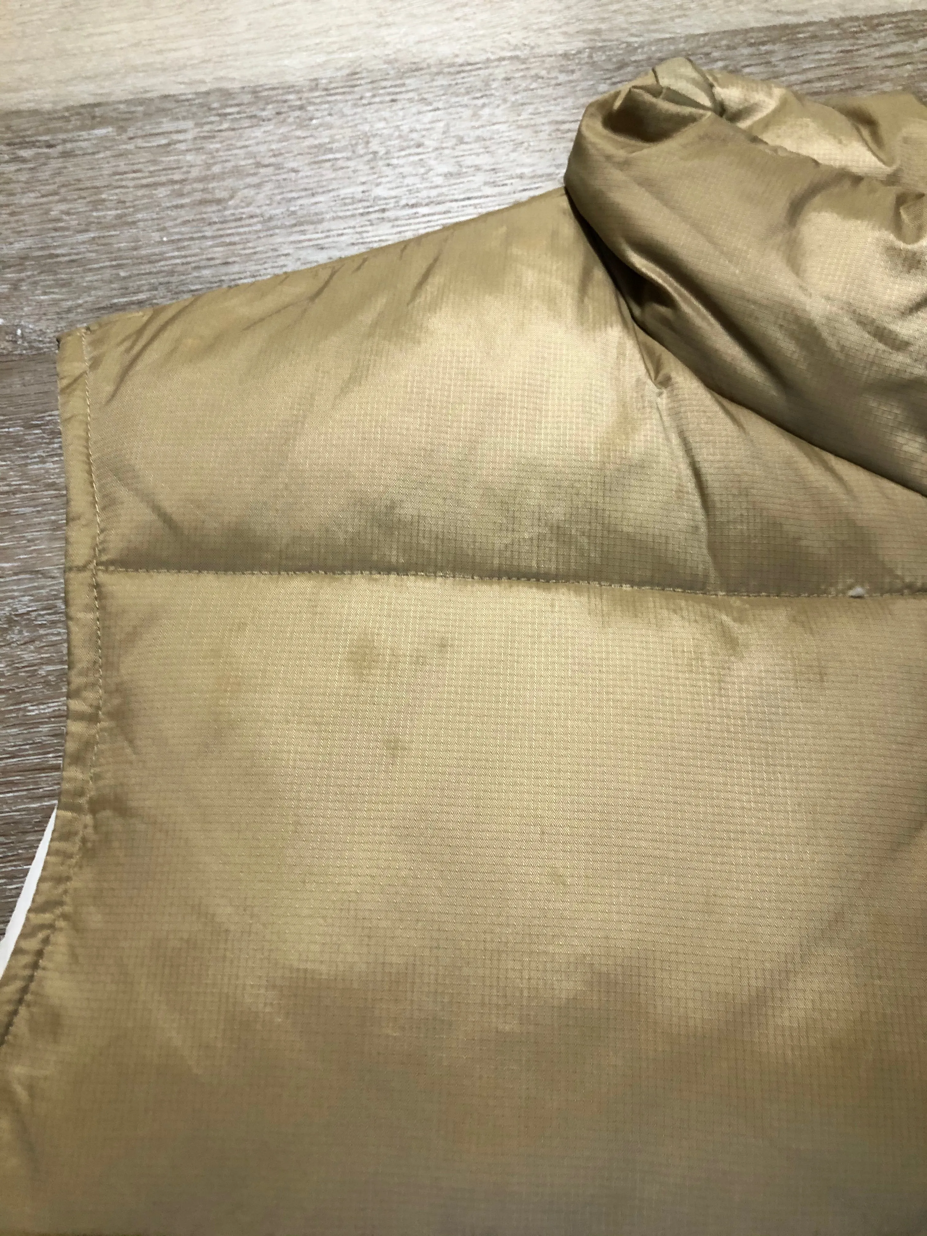 Exhaust Function tan down filled puffer vest SOLD