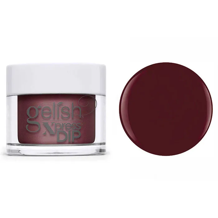 Gelish Professional Xpress Dip Powder A Touch Of Sass - Dark Red Creme - 43G