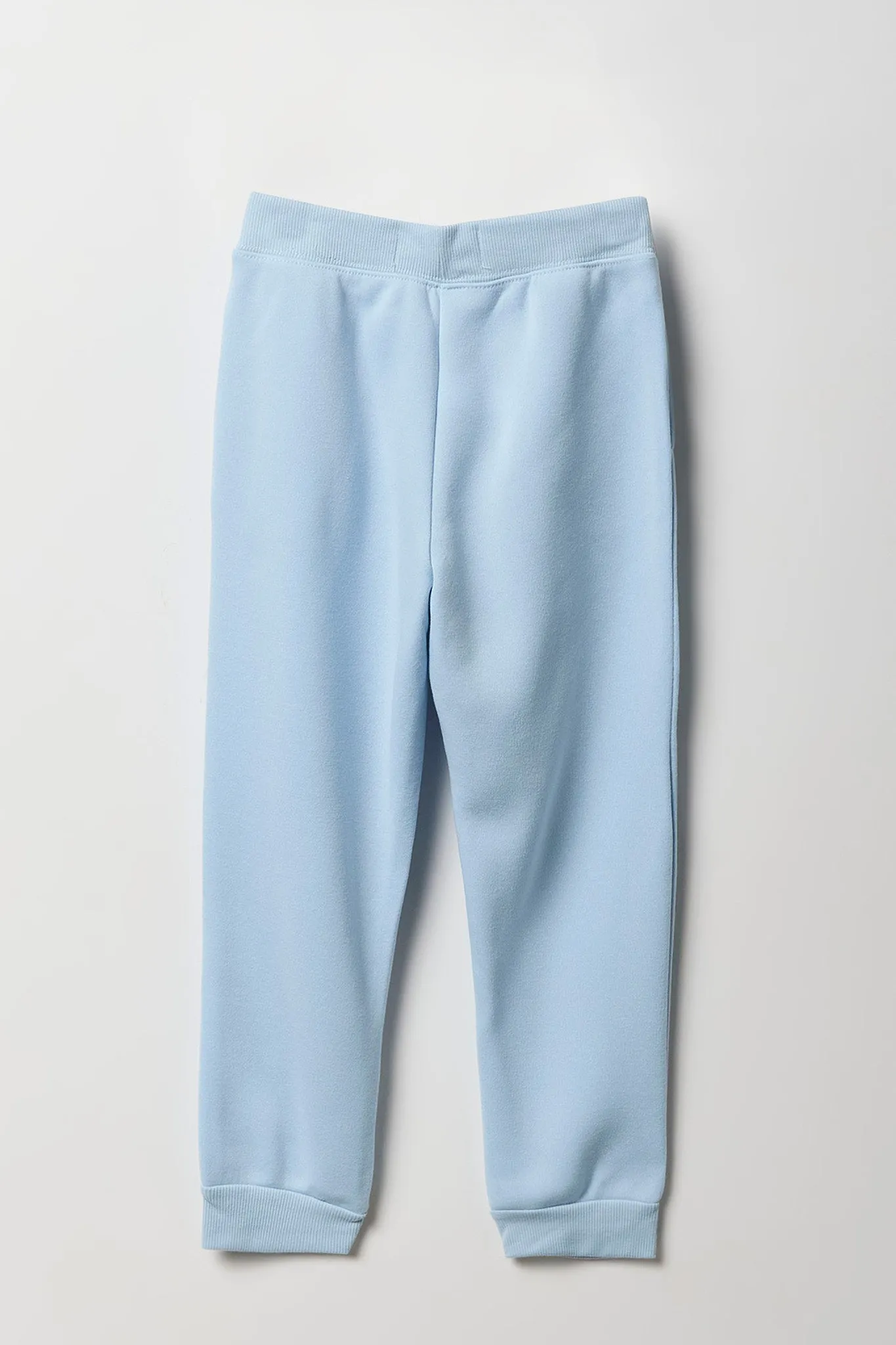 Girls Blue Aero Embroidered Fleece Jogger