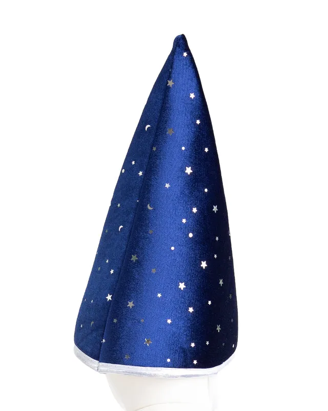 GREAT PRETENDERS - BLUE & SILVER SPARKLE WIZARD CAPE WITH HAT