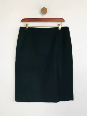 J. Crew Women's Wool Pencil Skirt | UK8 | Blue