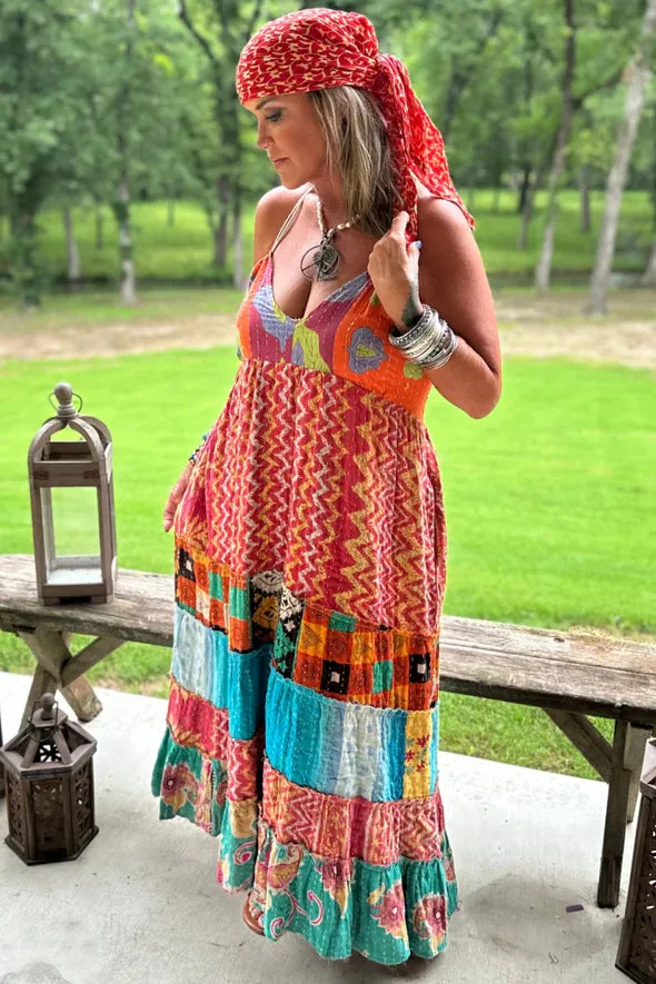 Kantha Sunrise Dress "Lisa" by Jaded Gypsy