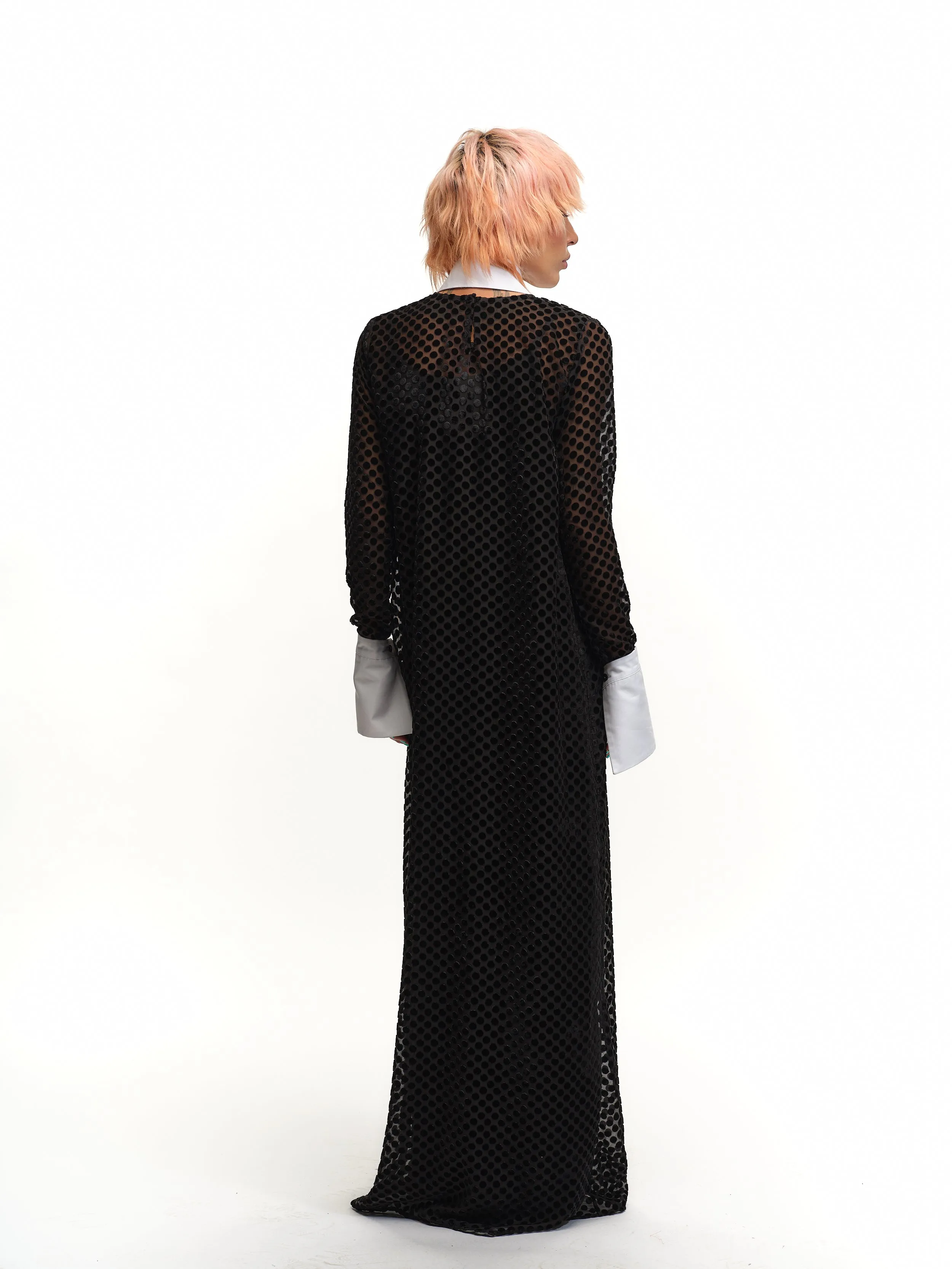 Layered Two-Tone Maxi Dress