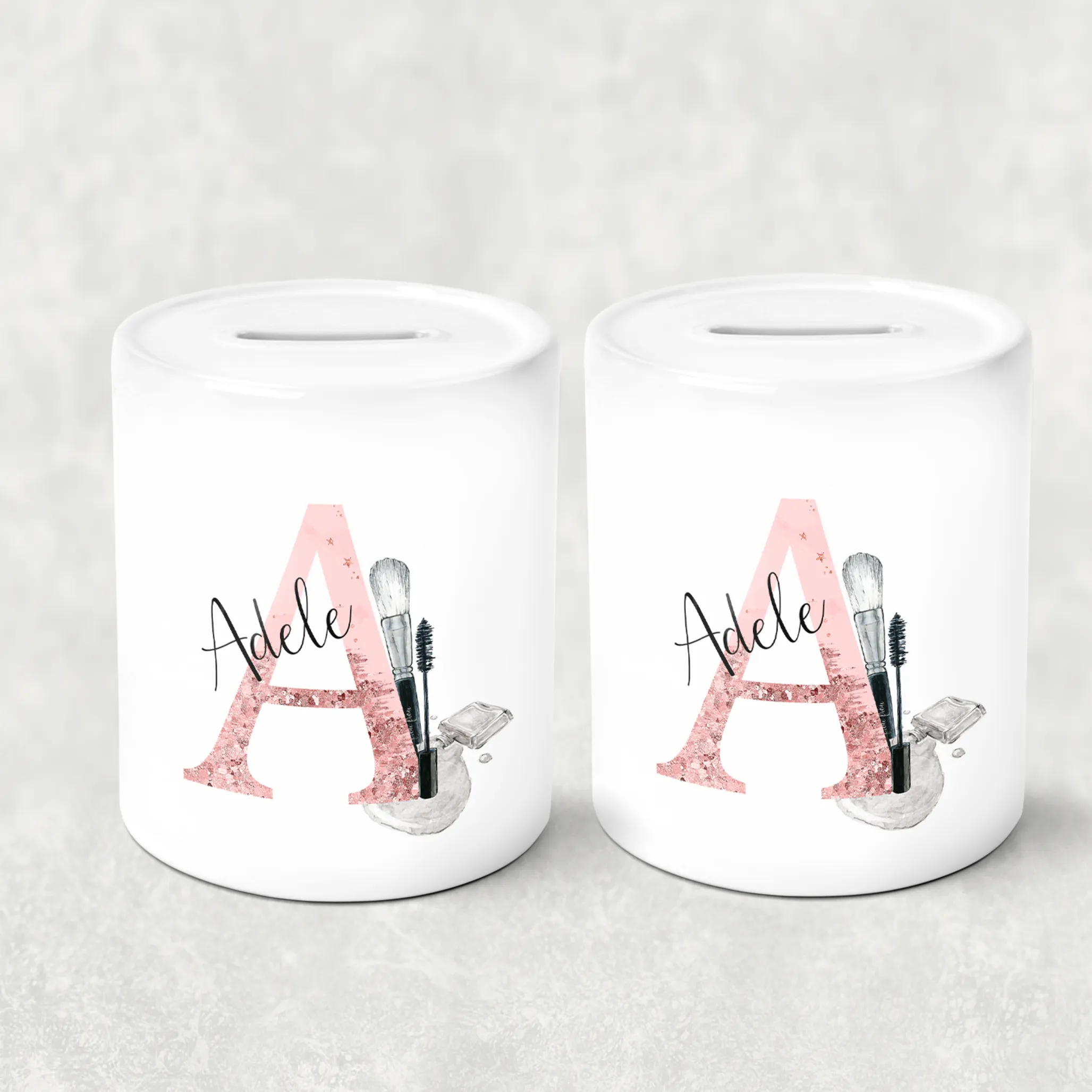 Make Up Alphabet Money Savings Pot