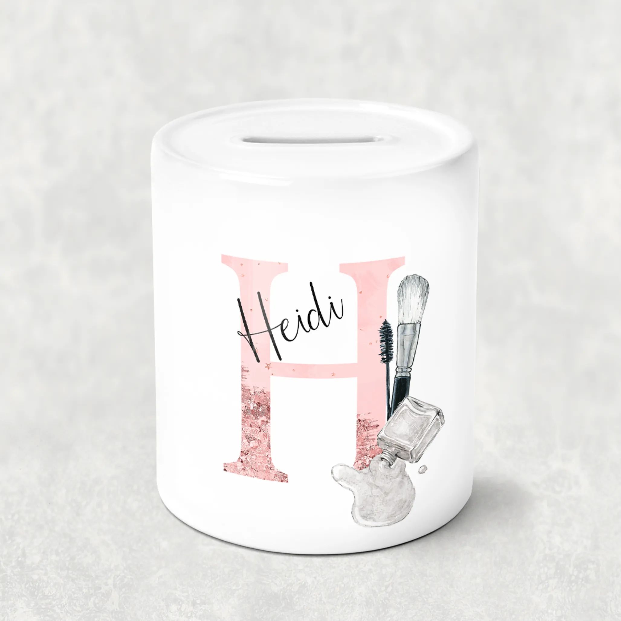 Make Up Alphabet Money Savings Pot