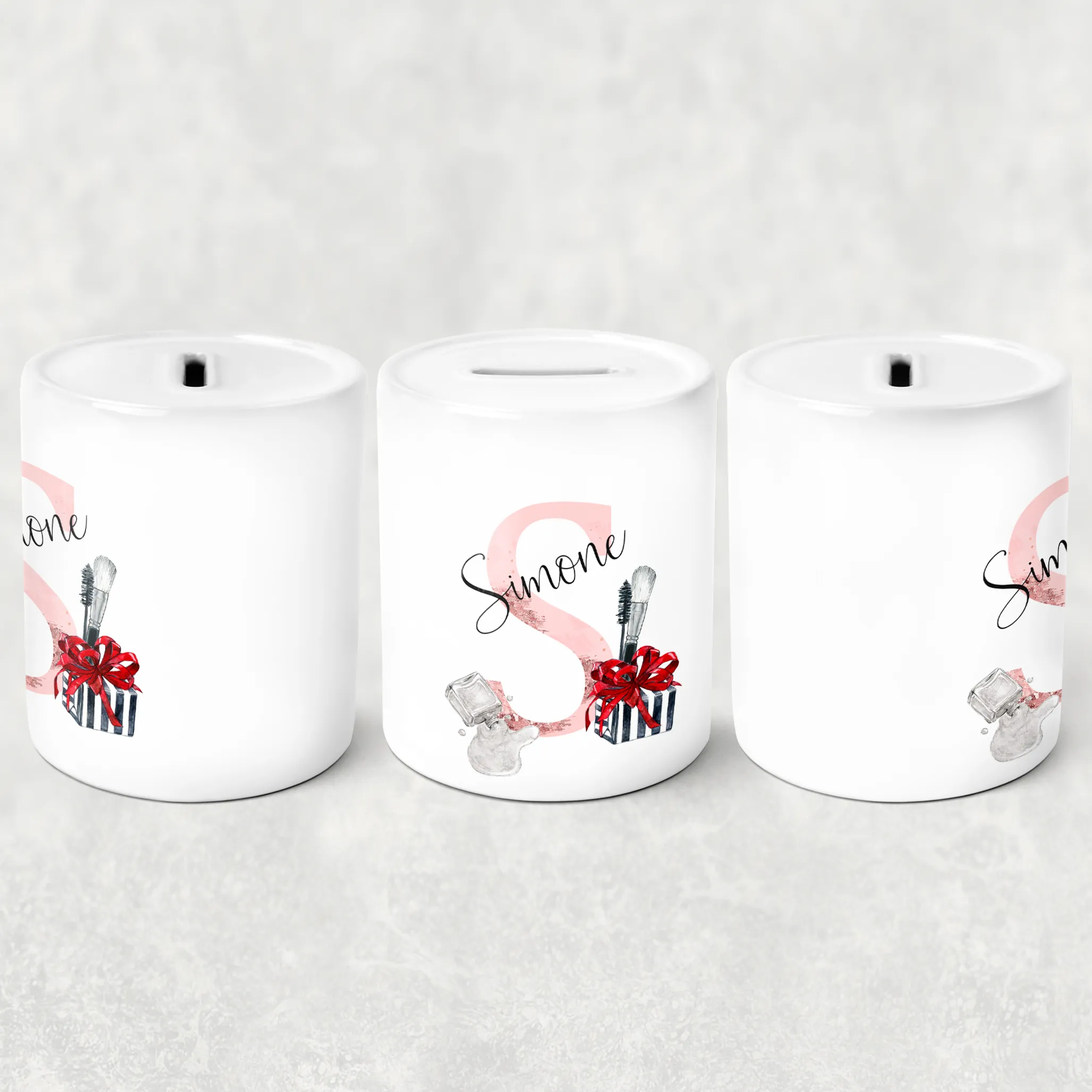 Make Up Alphabet Money Savings Pot