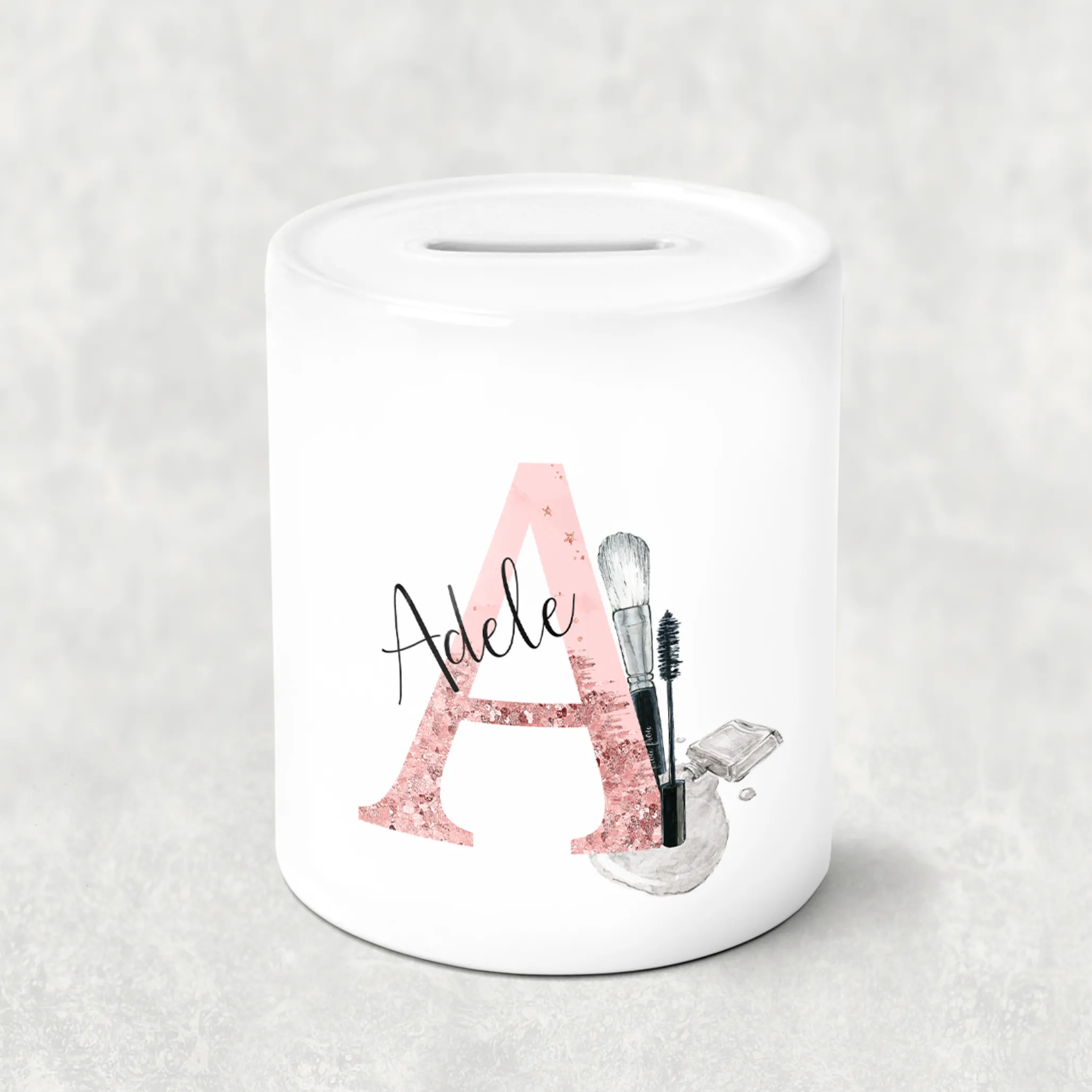 Make Up Alphabet Money Savings Pot