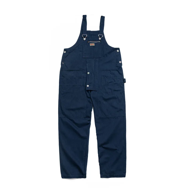 Man Fall Outfits Cargo Pants Overalls Men'S Casual Jumpsuit Solid Color Loose Worker Suspenders