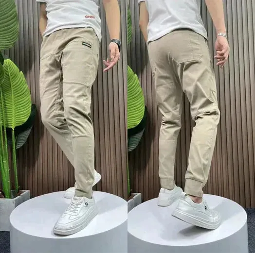 Men's Matching Cargo Pants in Khaki | Perfect for All Seasons