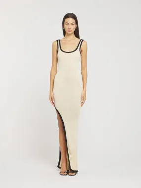 Naomi Split Dress - Champagne