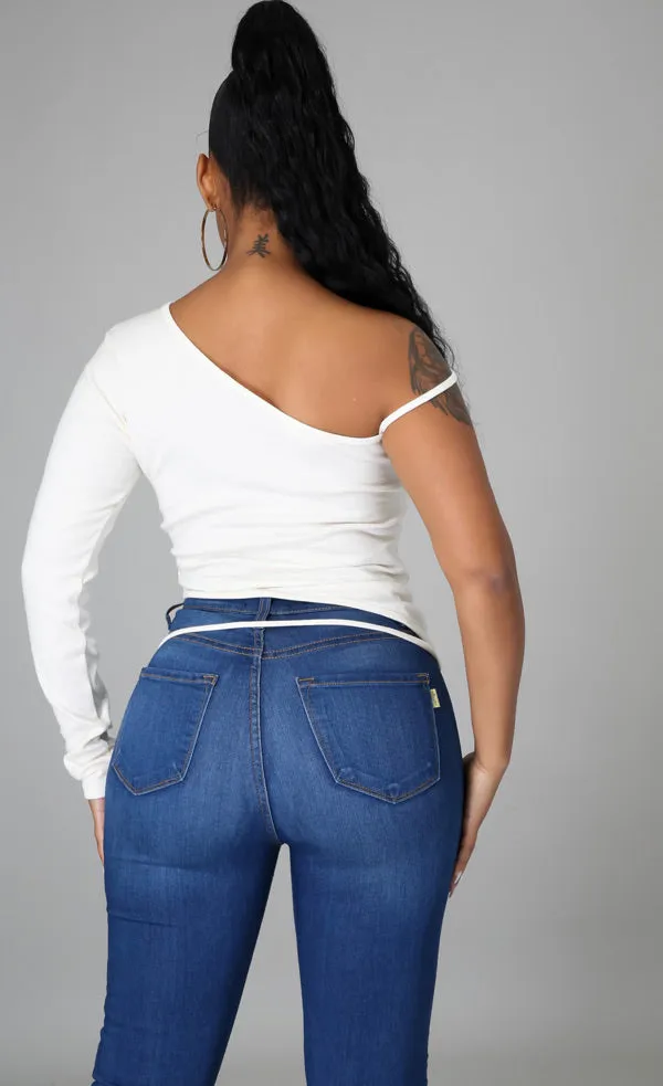 One Sleeve Strap Top