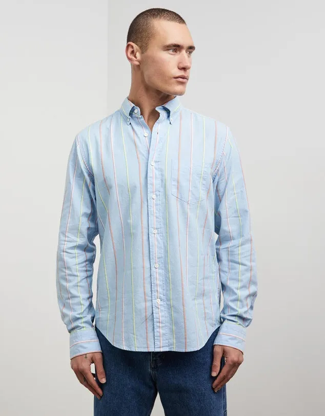 Oxford Shirt - UT Archive Stripe - Capri Blue