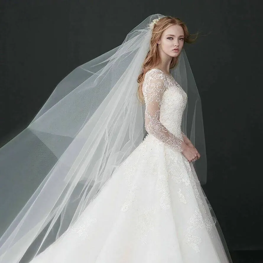 Plain Bridal Veil - Double Layer