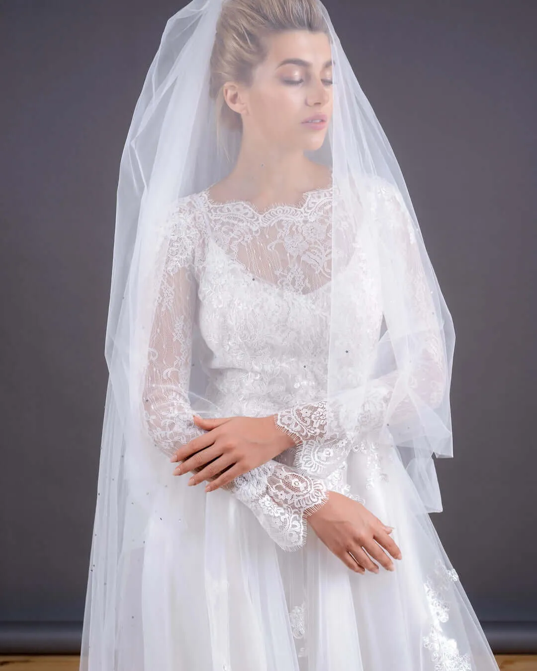 Plain Bridal Veil - Double Layer
