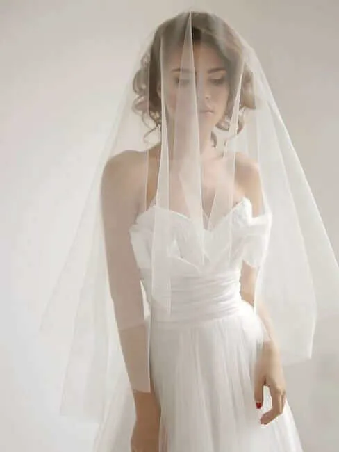 Plain Bridal Veil - Double Layer