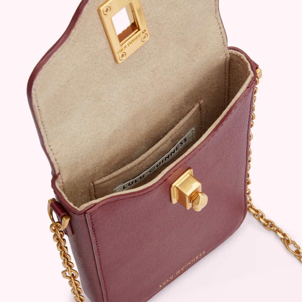 ROSEWOOD LEATHER RITA CROSSBODY MINI BAG