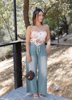Seductive Petal Corset Top