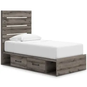 Signature Design by Ashley Graystorm Twin Panel Bed with Storage PCB2405-53/PCB2405-150/B100-11