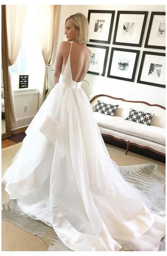 Spaghetti Straps Wedding Dress