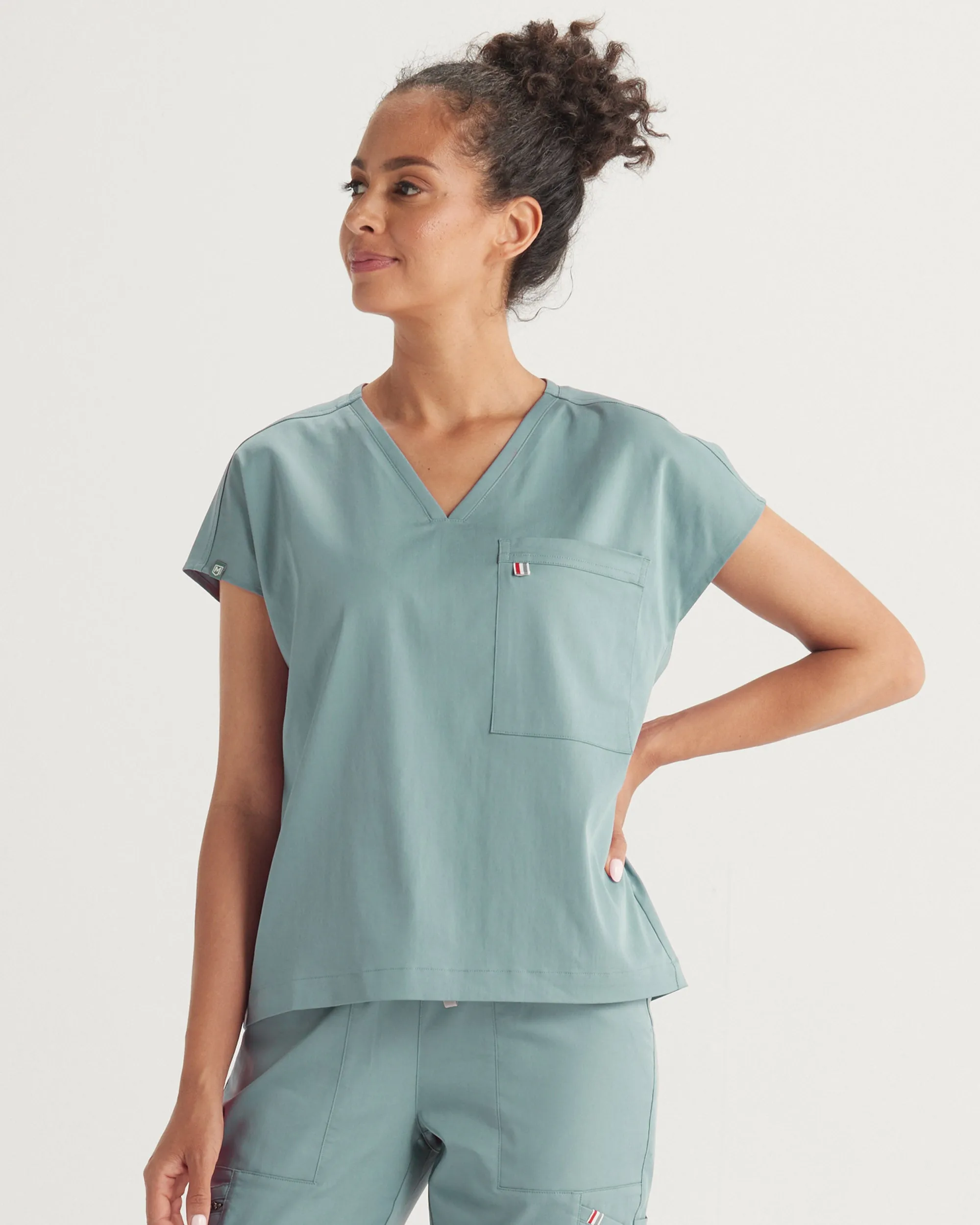 TENCEL™ Bell ‎ Relaxed Scrub Top