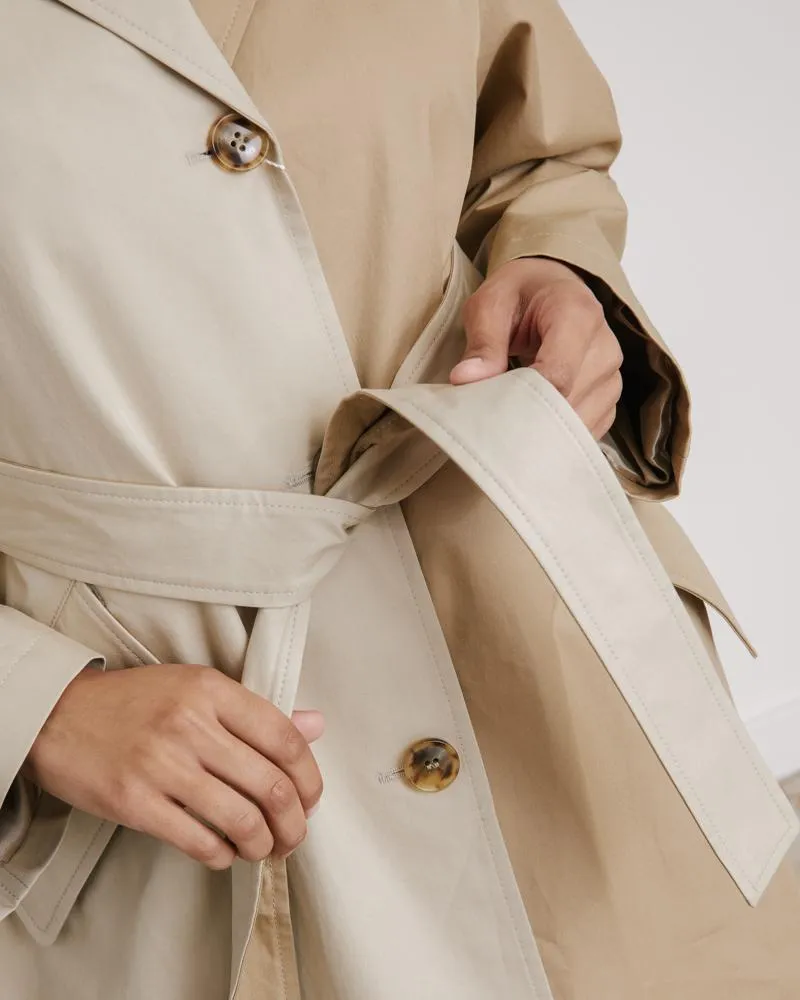 Trench Jacket in Mastic Beige