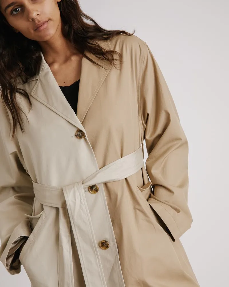Trench Jacket in Mastic Beige