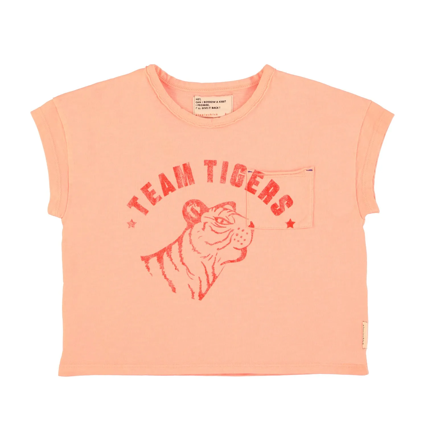t'shirt | pink w/ tiger print